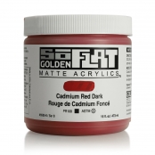 Peinture Acrylic SoFlat Golden 473 ml Rouge de Cadmium Foncé S8