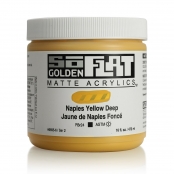 Peinture Acrylic SoFlat Golden 473ml Jaunes de Naples Foncé S2