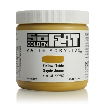 4-06700 - 738797670068 - Golden - Peinture Acrylic SoFlat Golden 473ml Oxyde jaune S1