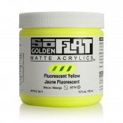 Peinture Acrylic SoFlat Golden 473ml Jaune Fluorescent S5