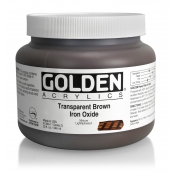 Peinture Acrylic HB Golden 946 ml Oxyde de Fer Brun Transparent S3