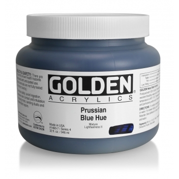 9-01460 - 738797146075 - Golden - Peinture Acrylic HB Golden 946 ml Bleu Prusse S4