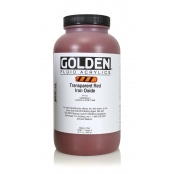 Peinture Acrylic FLUIDS Golden 946 ml Oxyde Fer Rouge Transparent S3