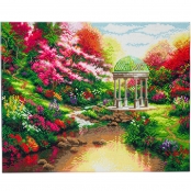 Tableau Broderie Diamant Crystal Art 40x50cm T. Kinkade Sérénité