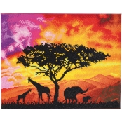 Kit tableau diamant LED 40x50cm Savane
