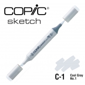 Marqueur à l\'alcool Copic Sketch C1 Cool Gray No.1