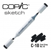 Marqueur à l'alcool Copic Sketch C10 Cool Gray No.10