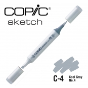 Marqueur à l\'alcool Copic Sketch C4 Cool Gray No.4