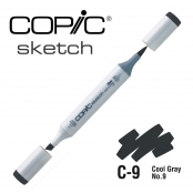 Marqueur à l'alcool Copic Sketch C9 Cool Gray No.9