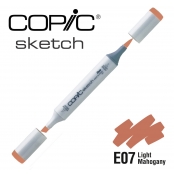Marqueur à l\'alcool Copic Sketch E07 Light Mahogany