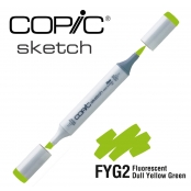 Marqueur à l'alcool Copic Sketch FYG2 Fluorescent Dull Yellow Green
