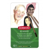 Crayons couleur aquarellables Derwent Academy x12 teintes chair