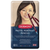 Crayon Pastel pour Portrait Derwent Boite de 12 pièces