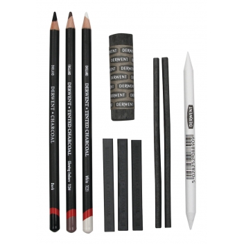 DW2300675 - 5028252324809 - Derwent - Crayon fusain Derwent Charcoal 10 pièces - 2