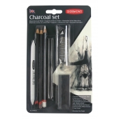 Crayon fusain Derwent Charcoal 10 pièces