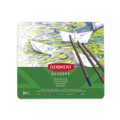 Crayon de couleur aquarellable Derwent Academy 24 pièces