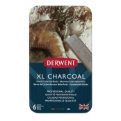Bloc fusain teinté aquarellable Derwent XL Charcoal 6 pièces