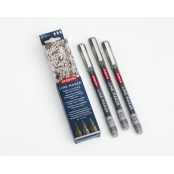 Feutre Fineliners encre Graphite Derwent Line Maker x3