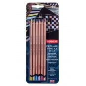Crayons de couleur Derwent Metallic x6 vives
