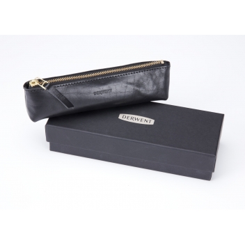 DW2305820 - 5028252607827 - Derwent - Trousse en cuir Noir Derwent
