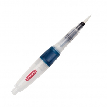 DW2305822 - 5028252607889 - Derwent - Pinceau à réserve d'eau à bouton poussoir pointe large - 2