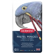 Crayon Pastel Derwent Boite métal 12 crayons