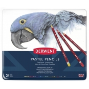 Crayon Pastel Derwent Boite métal 24 crayons