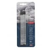 Crayon Graphite aquarellable Derwent Graphitone x4