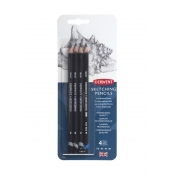Crayons Graphite Derwent Sketching esquisse x4