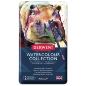 Crayon et bâtonnet aquarellable Derwent WaterColour 12 pieces