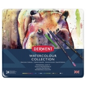Crayon et bâtonnet aquarellable Derwent WaterColour 24 pieces