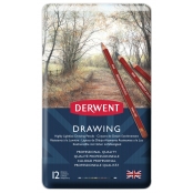 Crayons de couleur Derwent Drawing Boite x12