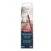 Crayons de couleur Derwent Drawing Boite x6
