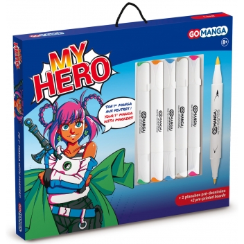 GM42511 - 3700010425110 - Go manga - Kit Dessin Manga Go Manga My Hero Lisa - 4