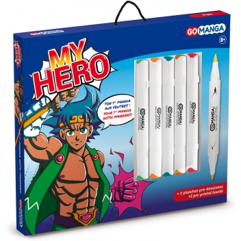 GM42512 - 3700010425127 - Go manga - Kit Dessin Manga Go Manga My Hero Kyo - 4