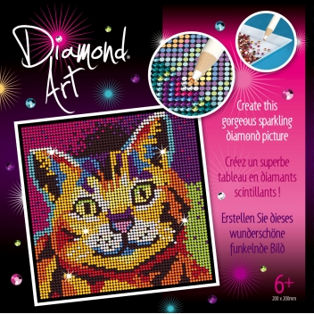 KAD2022 - 5013634020226 - Art Diamond - Tableau Art Diamond Strass et diamants Chat - 2