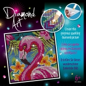 Tableau Art Diamond Strass et diamants Flamant rose