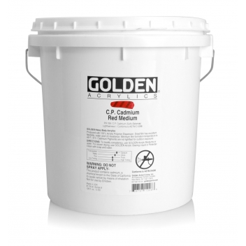 L-01100 - 738797110083 - Golden - Peinture Acrylic HB Golden 3,78 L Rouge Cadmium moyen S9