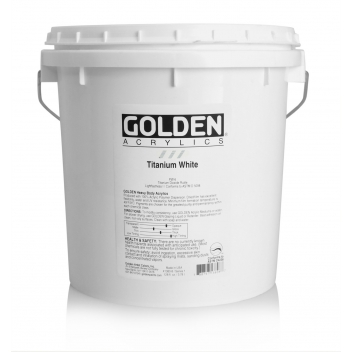 L-01380 - 738797138087 - Golden - Peinture Acrylic HB Golden 3,78 L Blanc Titane S1