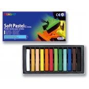 Pastels secs Carrés Mungyo Boite 12 Couleurs Basique