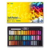 Mini Pastels secs Carrés Mungyo Boite 48 pièces