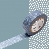 Masking Tape MT pois samekomon bleu gris