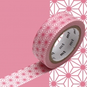 Masking Tape MT étoile asanoha rose pastel