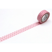 Masking Tape MT étoile asanoha rose pastel