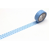 Masking Tape MT étoile asanoha bleu