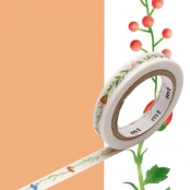 Masking Tape MT EX frise fleurs 0,7cm x 7m
