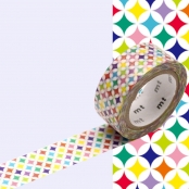 Masking Tape MT PEARL Motif cercles multicolores / sparkling circle
