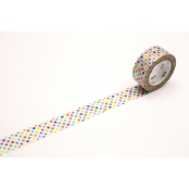 Masking Tape MT PEARL Motif cercles multicolores / sparkling circle