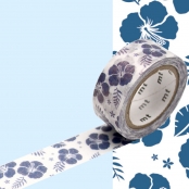 Masking Tape MT PEARL Motif fleurs hibiscus