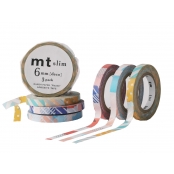 Masking Tape MT SLIM 6mm deco G 3 pièces